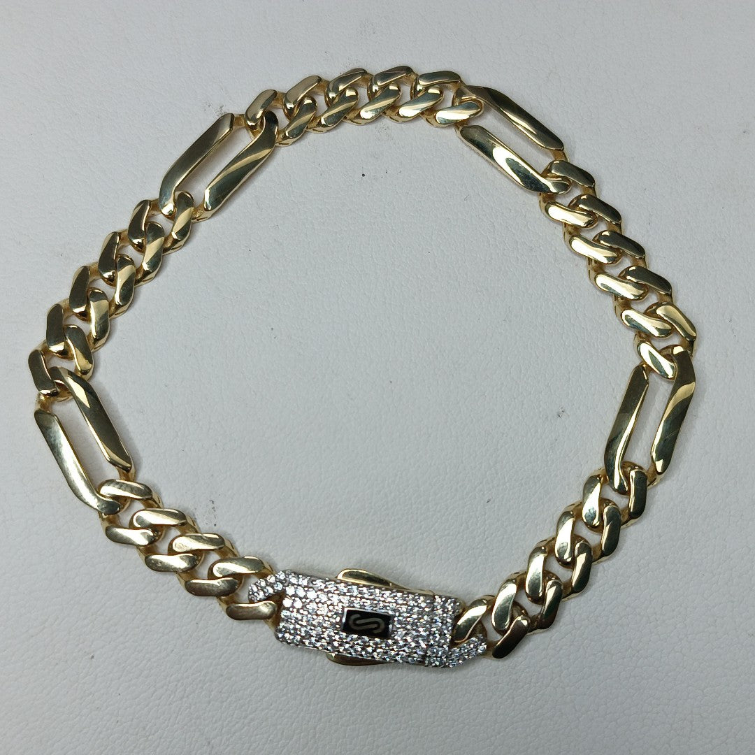 PULSERA MONACO ORO 10K 6.5 (NUEVO)