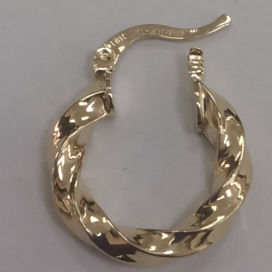 ARETES ARRACADA TORZAL 14K 1.9 GR (NUEVO)