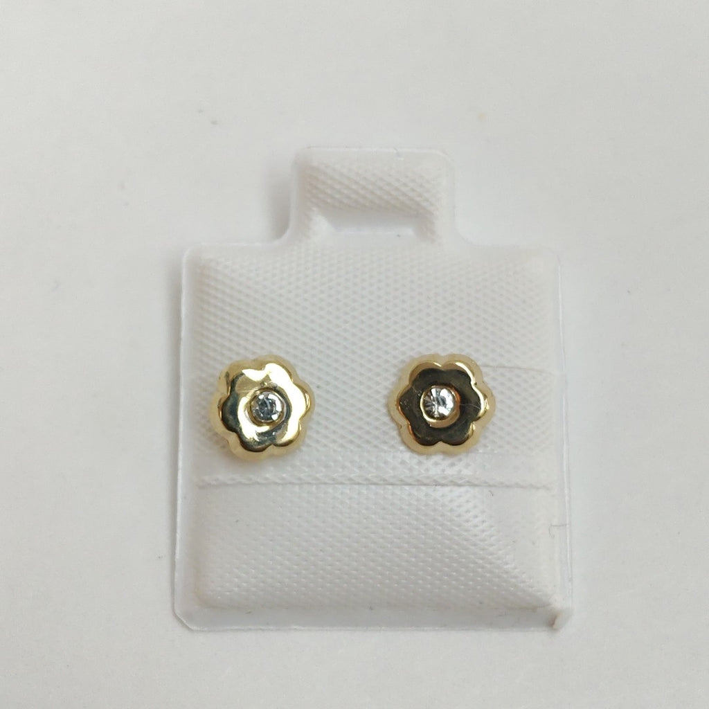 BROQUELES BROQUEL FIG FLOR C CIRCONIA 14K 0.2581 GR (NUEVO)