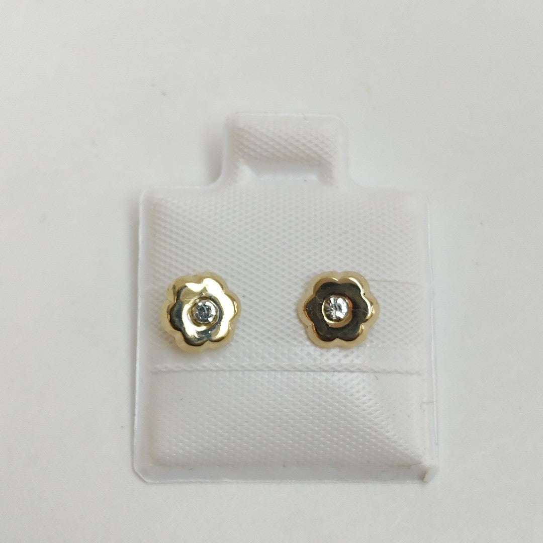 BROQUELES BROQUEL FIG FLOR C CIRCONIA 14K 0.2581 GR (NUEVO)