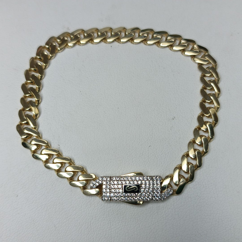 PULSERA MONACO ORO 10K 6.6 (NUEVO)