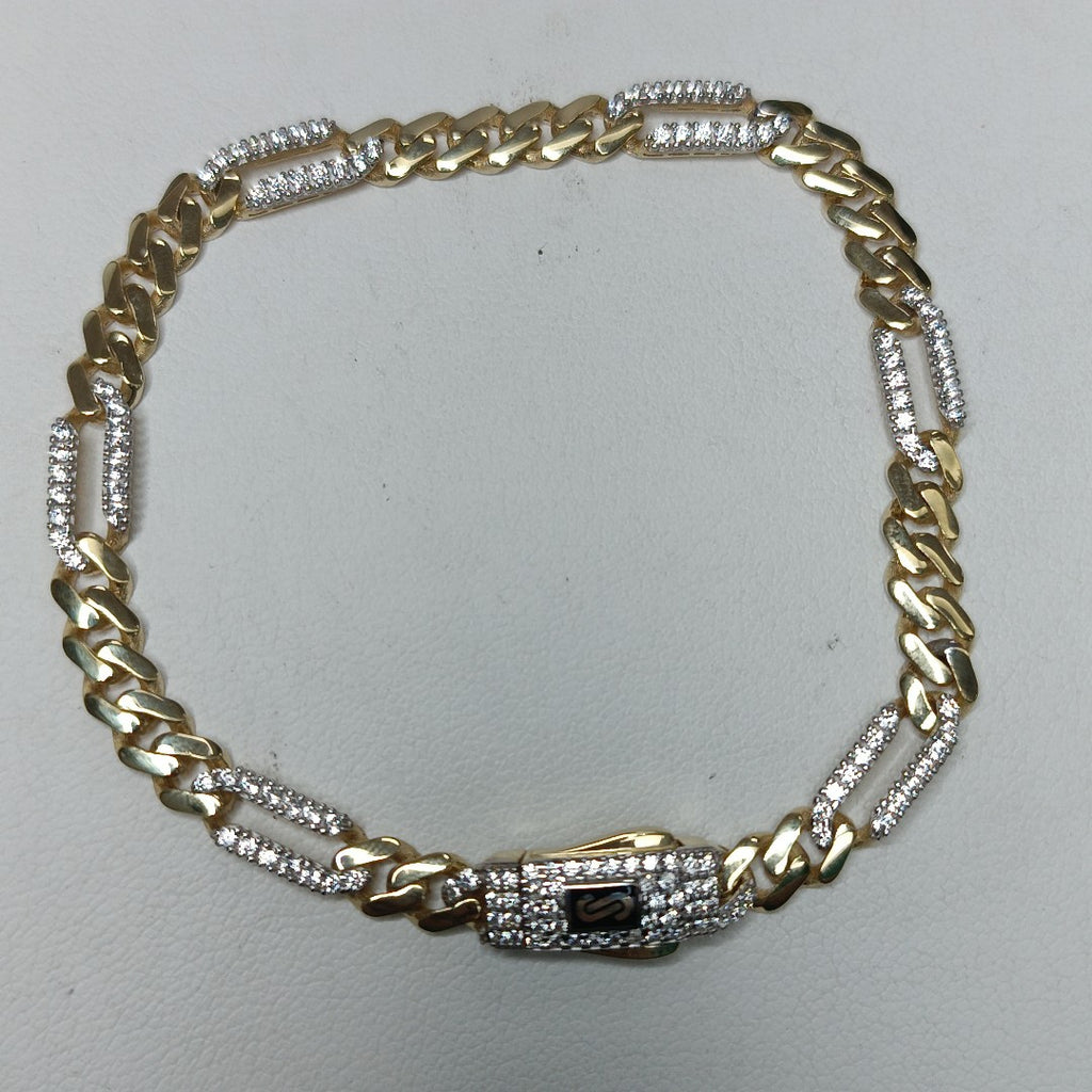 PULSERA MONACO ORO 10K 6.3 (NUEVO)