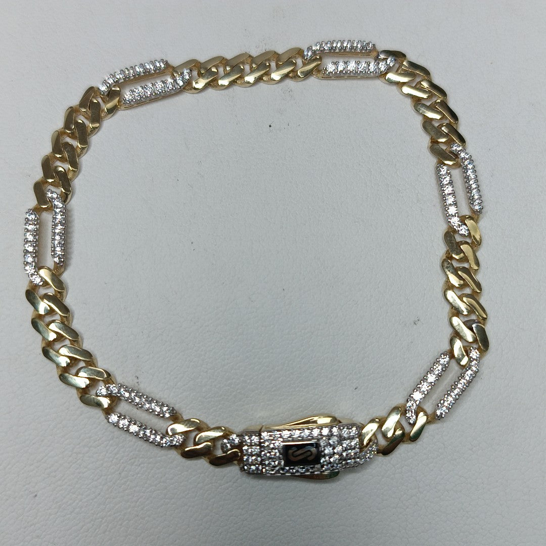 PULSERA MONACO ORO 10K 6.3 (NUEVO)