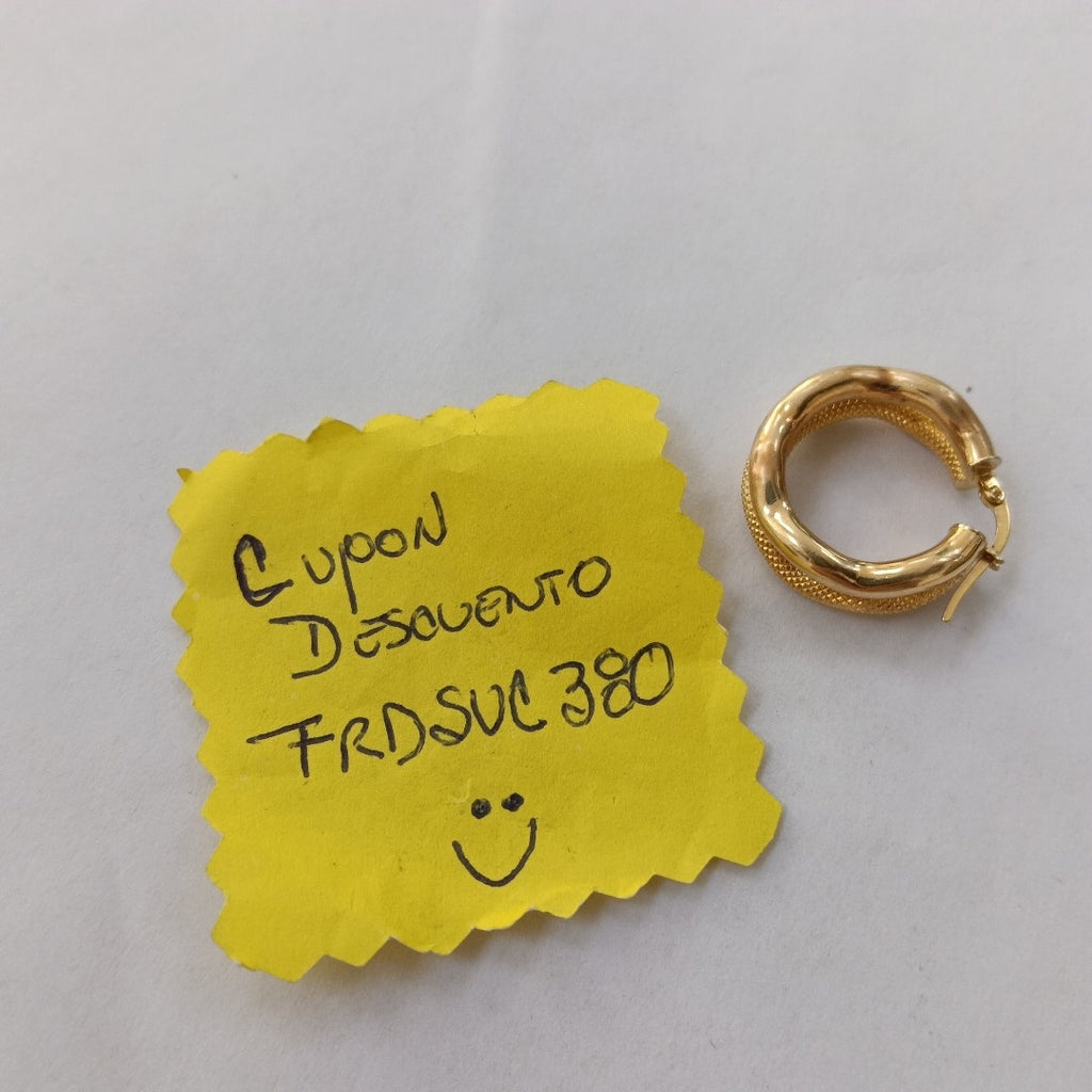 ARRACADAS PAR ORO 14 K 3,90 GRMS (SEMINUEVO)