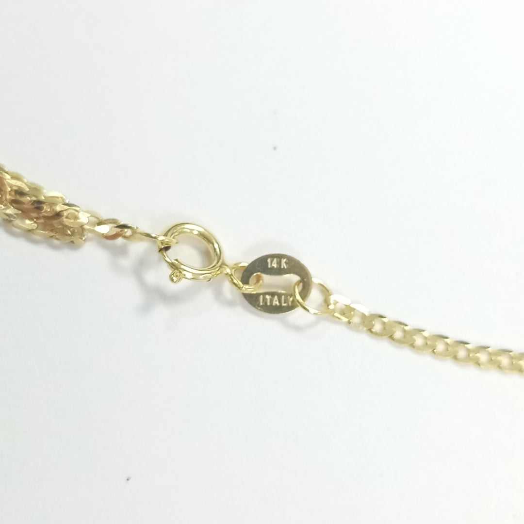 CADENAS BARBADA AMARILLA ORO 14K 2 (NUEVO)