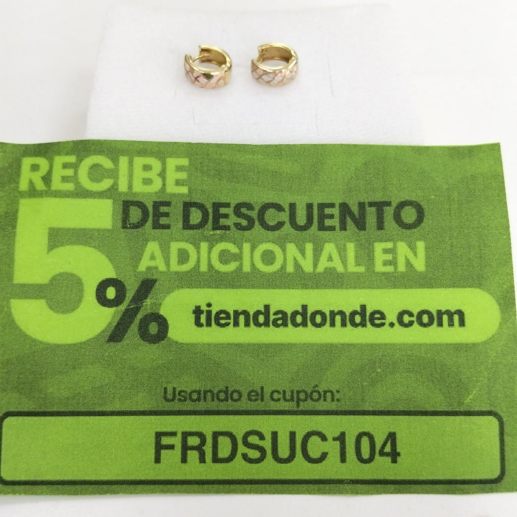 ARRACADAS PAR ORO 14 K 1,50 GRMS (SEMINUEVO)