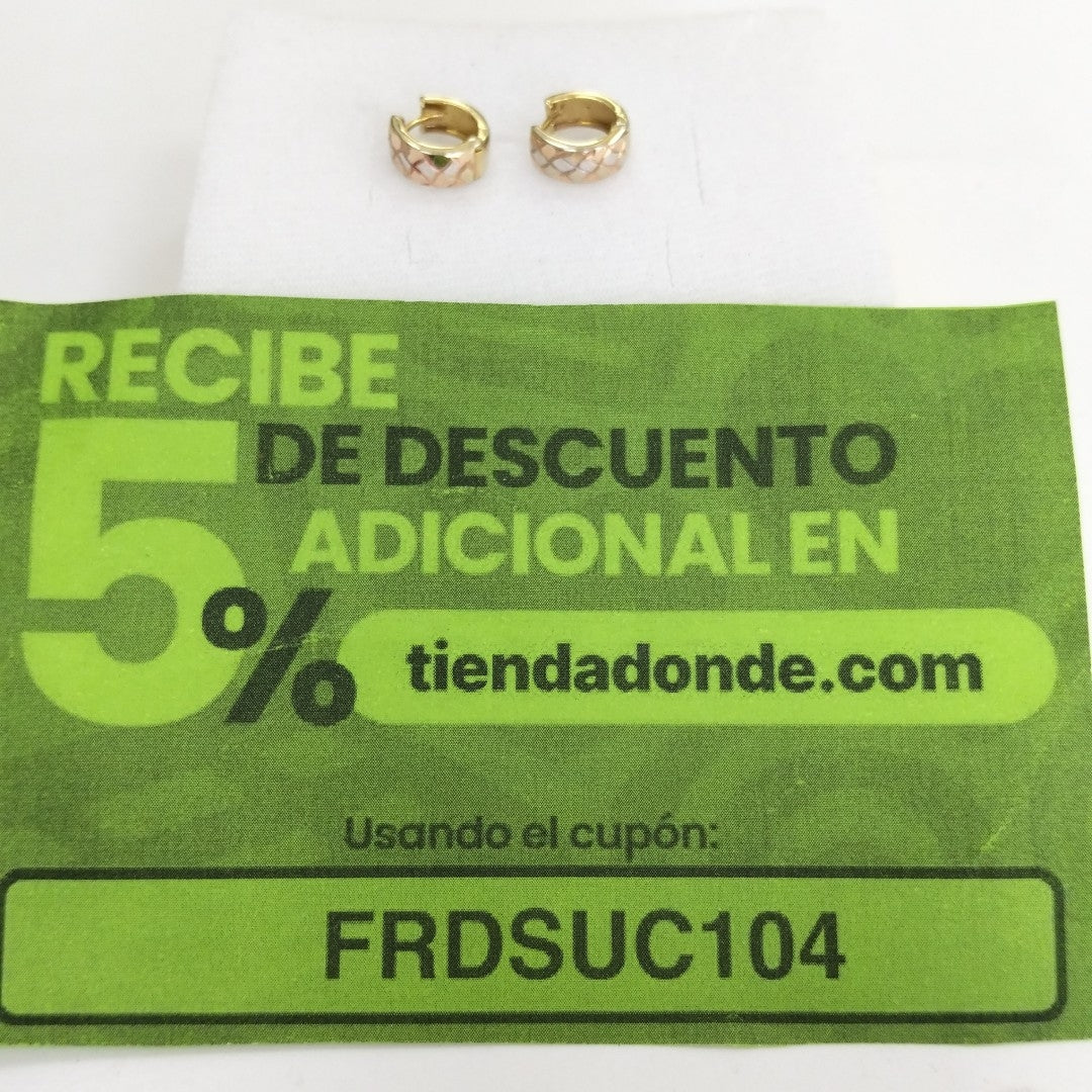 ARRACADAS PAR ORO 14 K 1,50 GRMS (SEMINUEVO)