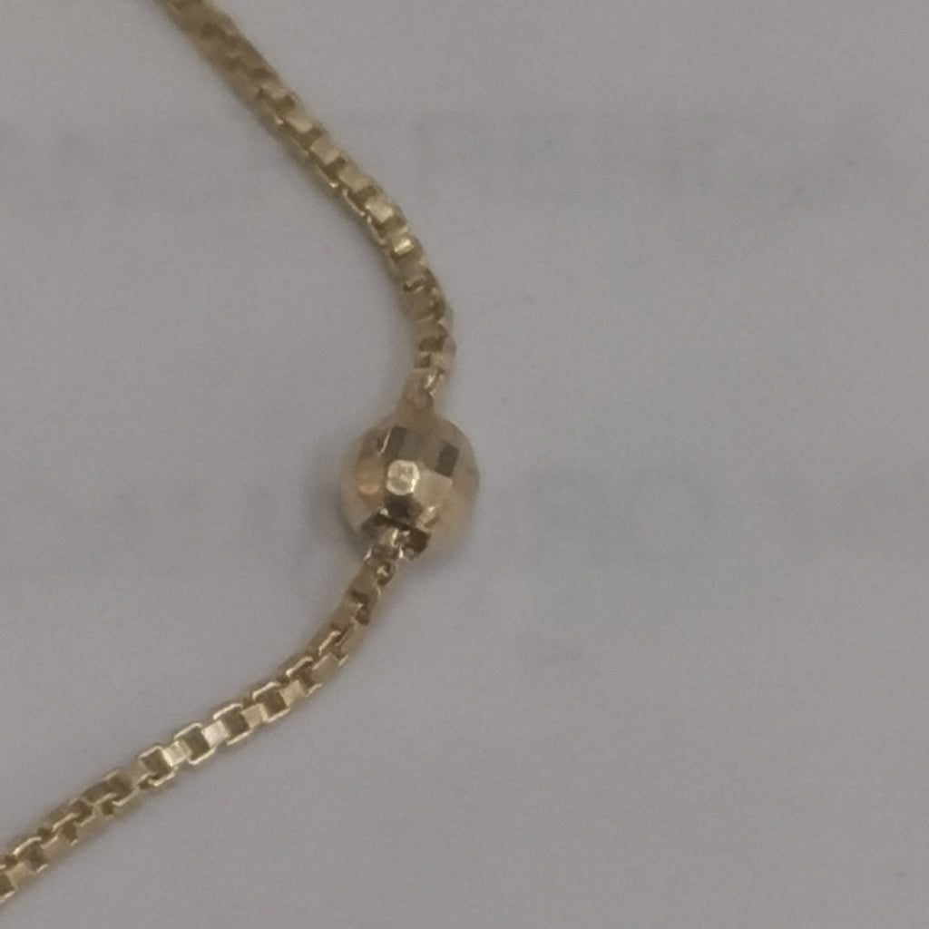 PULSERA ESPECIAL CON BOLITAS 14K 18 CM 1.4 GR (NUEVO)