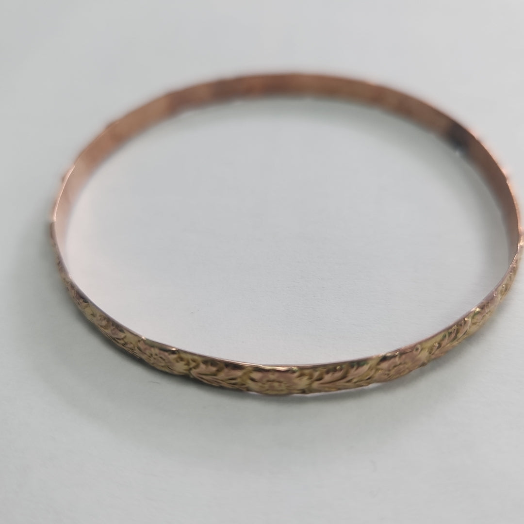 PULSERA RIGIDA ORO 10 K 8.7 GRMS (SEMINUEVO)