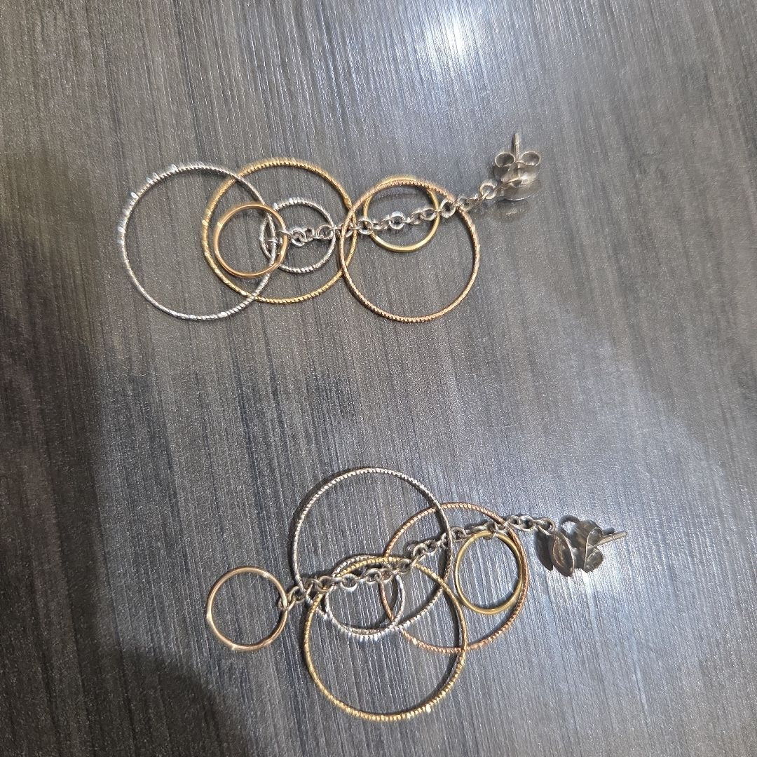 BROQUELES PAR ORO 14 K 4 GRMS (SEMINUEVO)