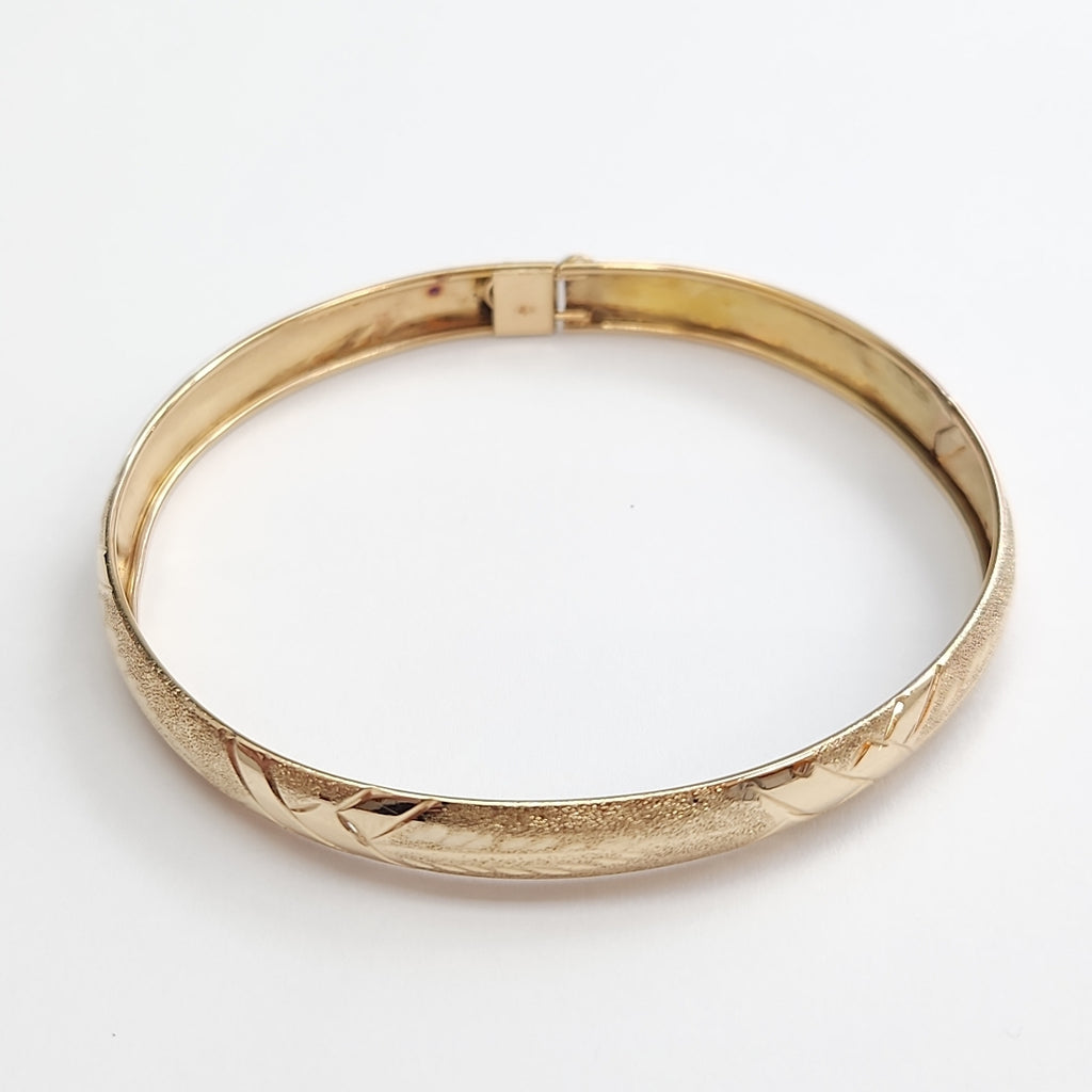 PULSERA RIGIDA ORO 14 K 5.7 GRMS (SEMINUEVO)
