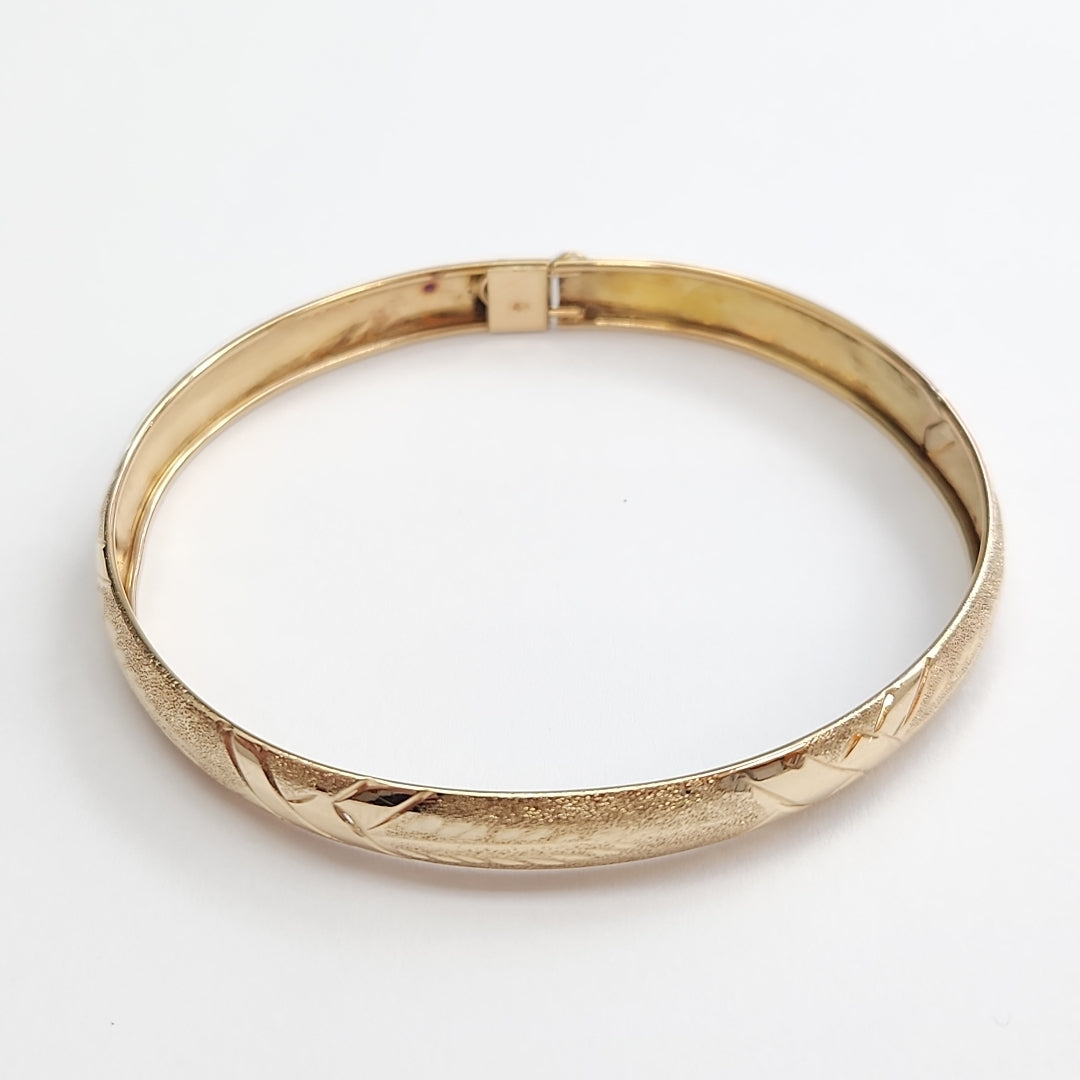 PULSERA RIGIDA ORO 14 K 5.7 GRMS (SEMINUEVO)