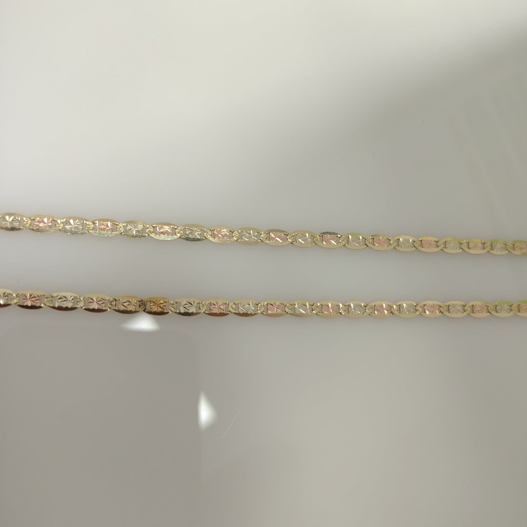 CADENA ORO, ORO COMBINADO 14 K 9.2 GRMS (SEMINUEVO)