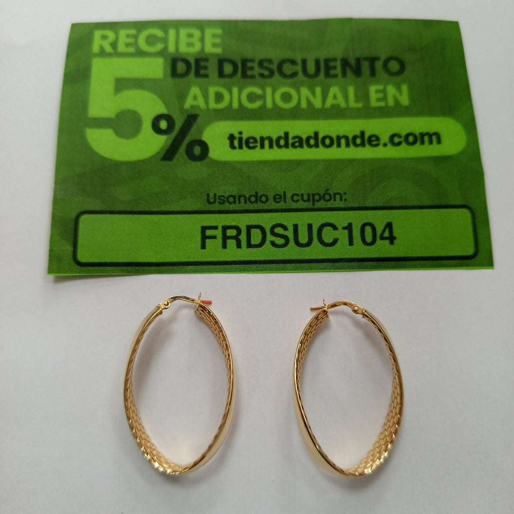 ARRACADAS PAR ORO 14 K 4,60 GRMS (SEMINUEVO)