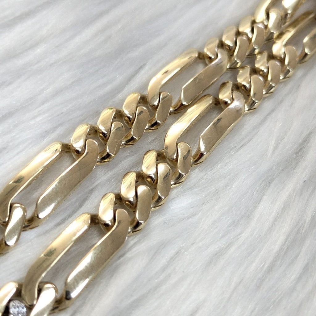 PULSERA CABALLERO MONACO ORO 10K 10.1 (NUEVO)