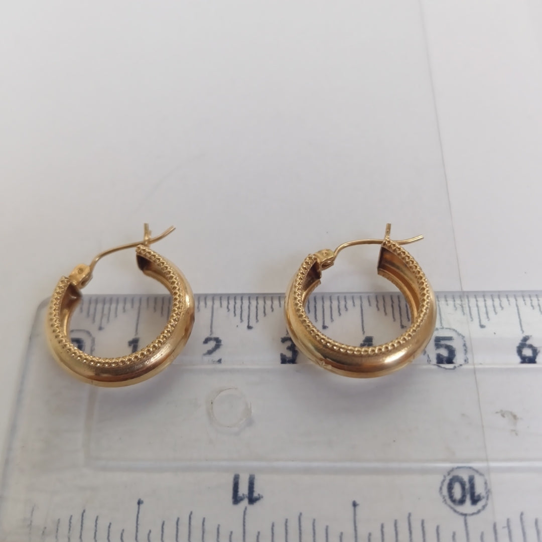 ARRACADAS PAR ORO 10 K 2.3 GRMS (SEMINUEVO)
