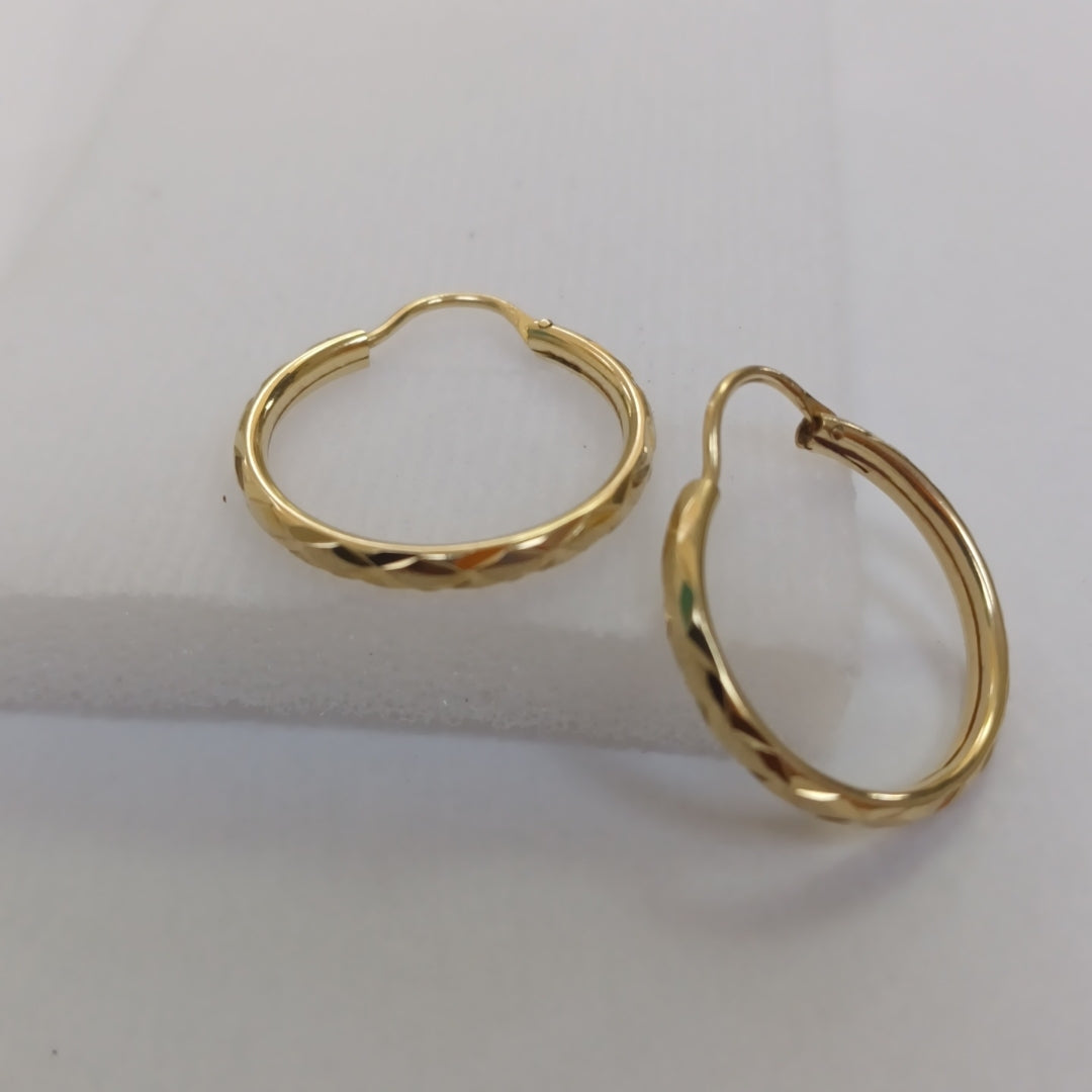 ARRACADAS PAR ORO 14 K 2 GRMS (SEMINUEVO)