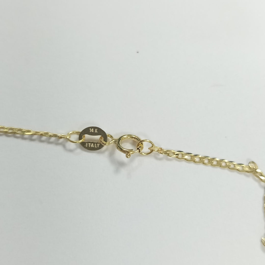 CADENAS BARBADA AMARILLA ORO 14K 2 (NUEVO)