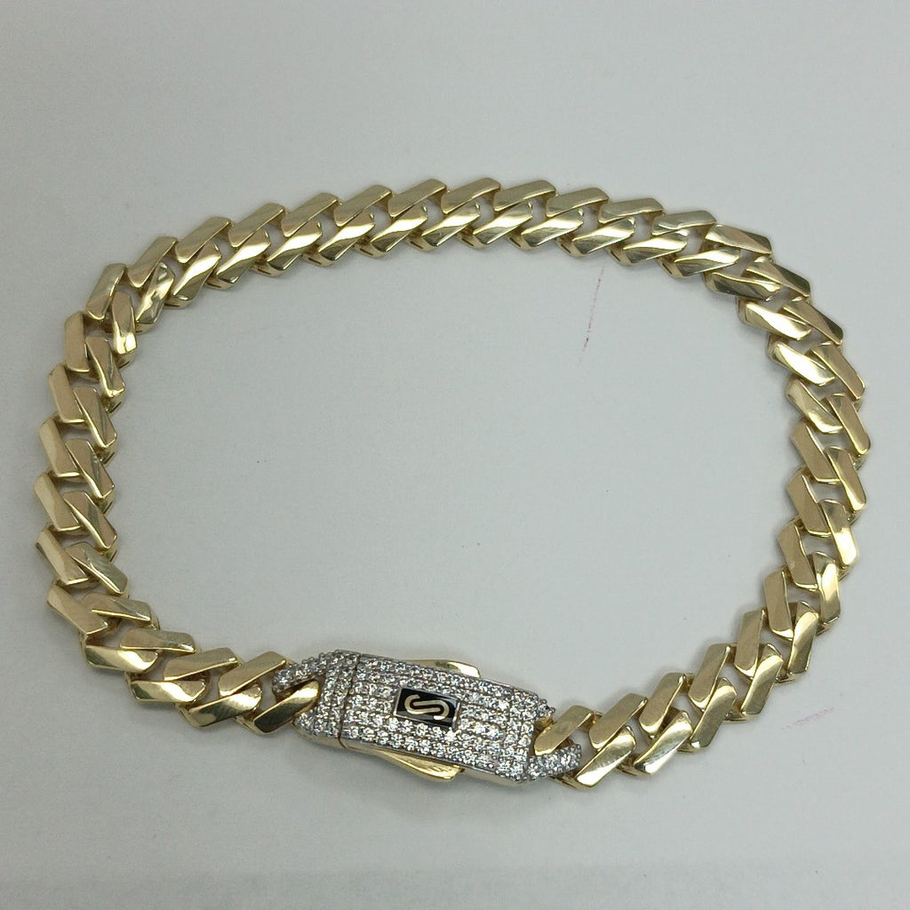 PULSERA MONACO ORO 10K 7.3 (NUEVO)