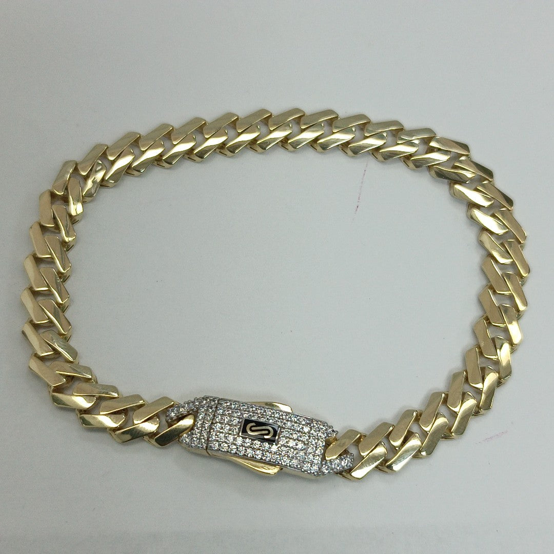 PULSERA MONACO ORO 10K 7.3 (NUEVO)