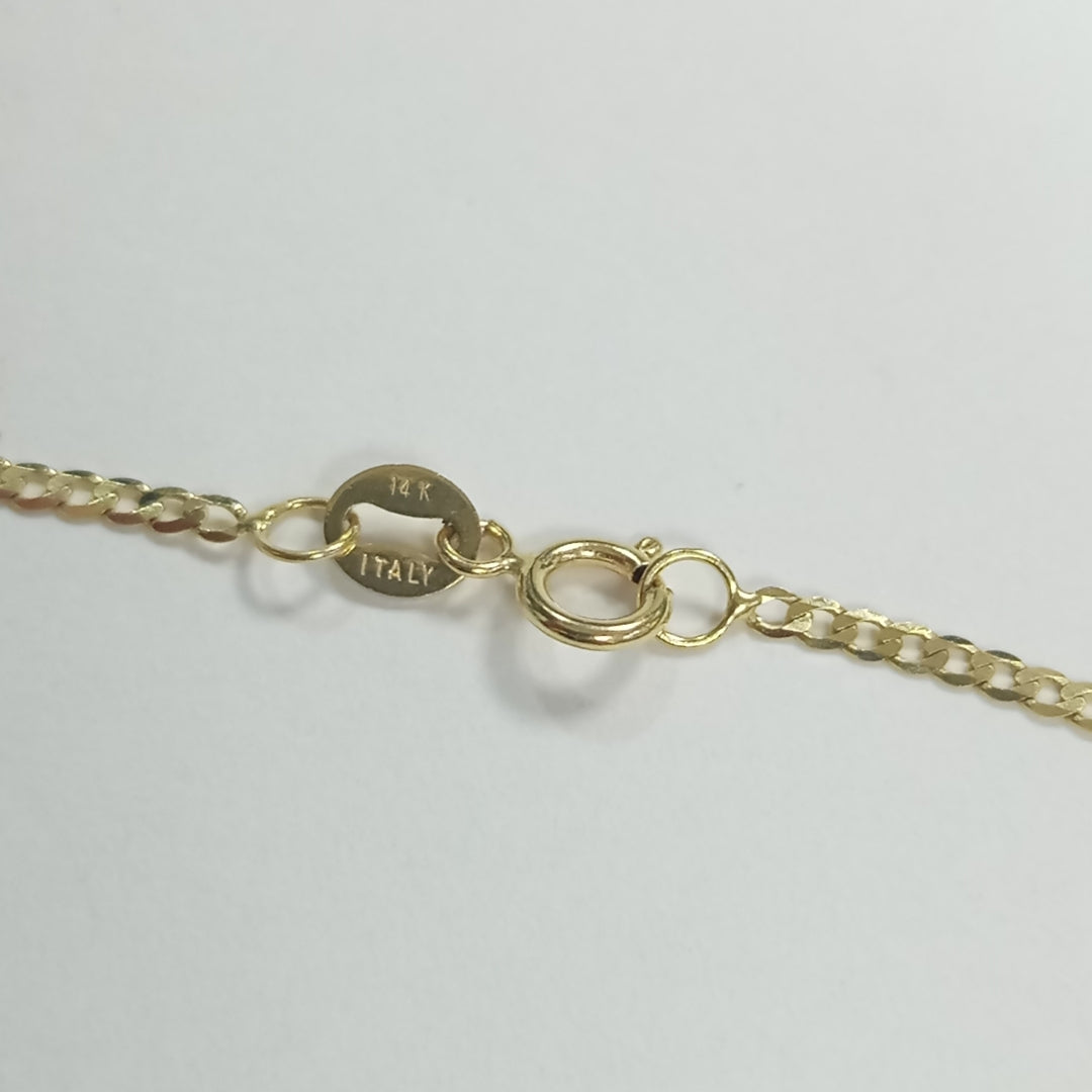 CADENAS BARBADA AMARILLA ORO 14K 1.7 (NUEVO)