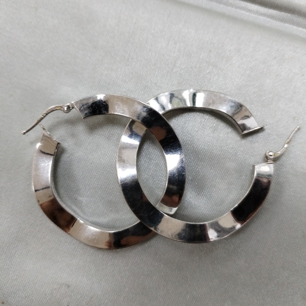 ARRACADAS PAR ORO, ORO BLANCO 14 K 6.1 GRMS (SEMINUEVO)