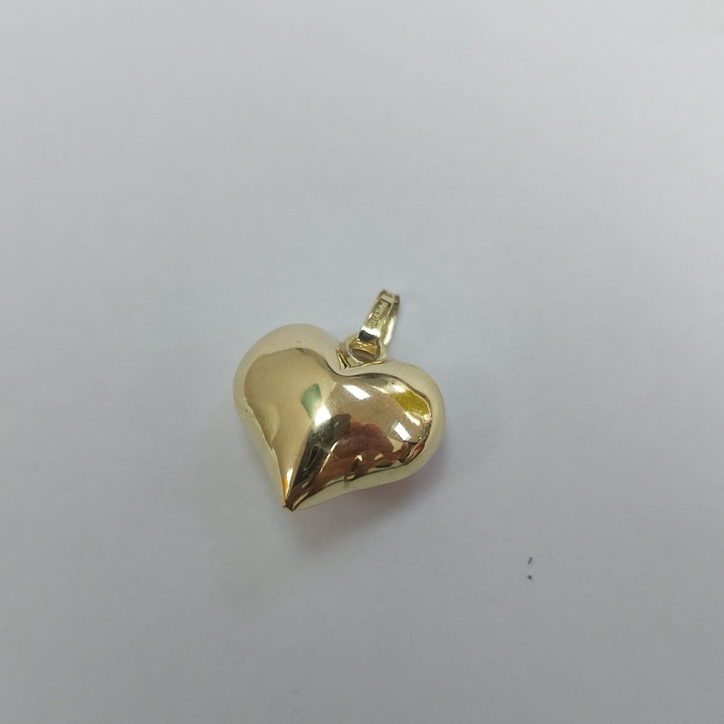 DIJE TEJIDO CORAZON LISO 14K 1 GR (NUEVO)