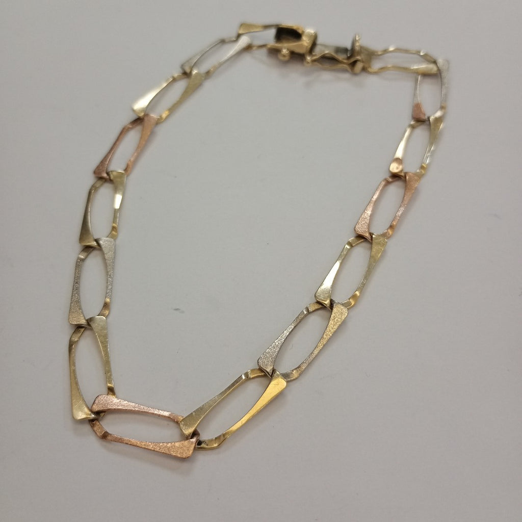 PULSERA ORO COMBINADO 14 K 6,50 GRMS (SEMINUEVO)