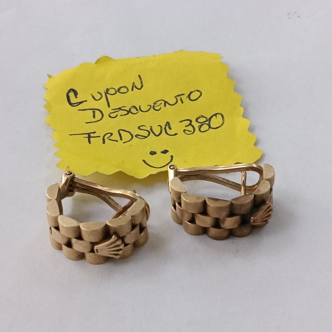 ARETES PAR ORO 14 K 13.3 GRMS (SEMINUEVO)