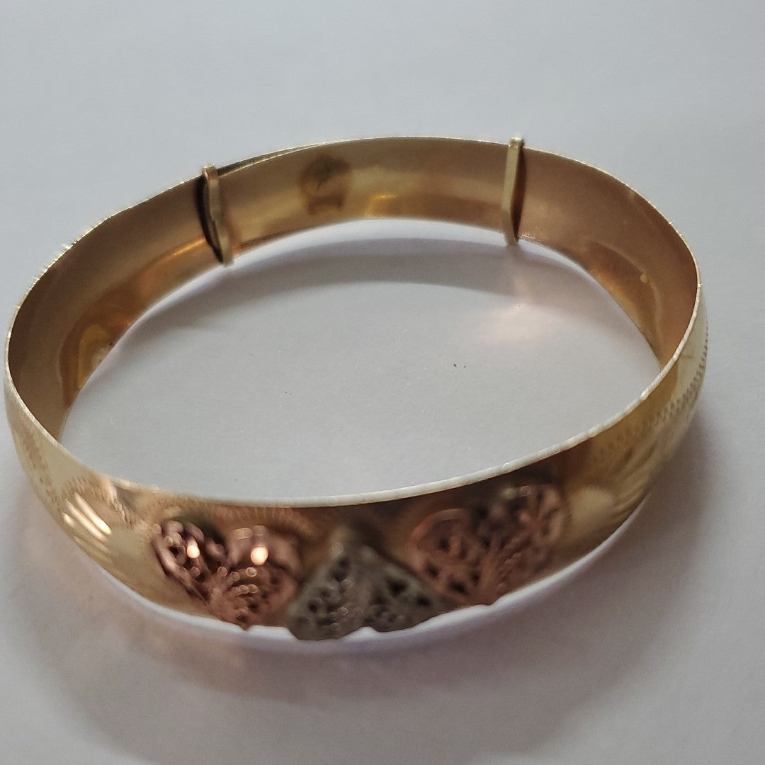 PULSERA RIGIDA ORO 14 K 11 GRMS (SEMINUEVO)