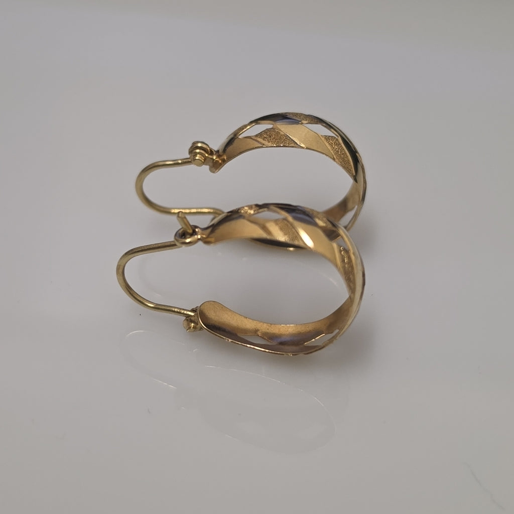 ARRACADAS PAR ORO 14 K 2.4 GRMS (SEMINUEVO)