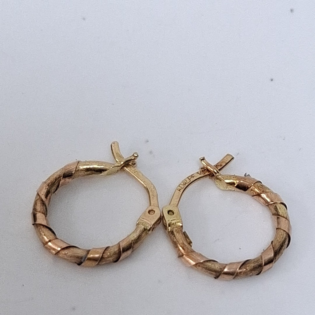 ARRACADAS PAR ORO 14 K 1.5 GRMS (SEMINUEVO)