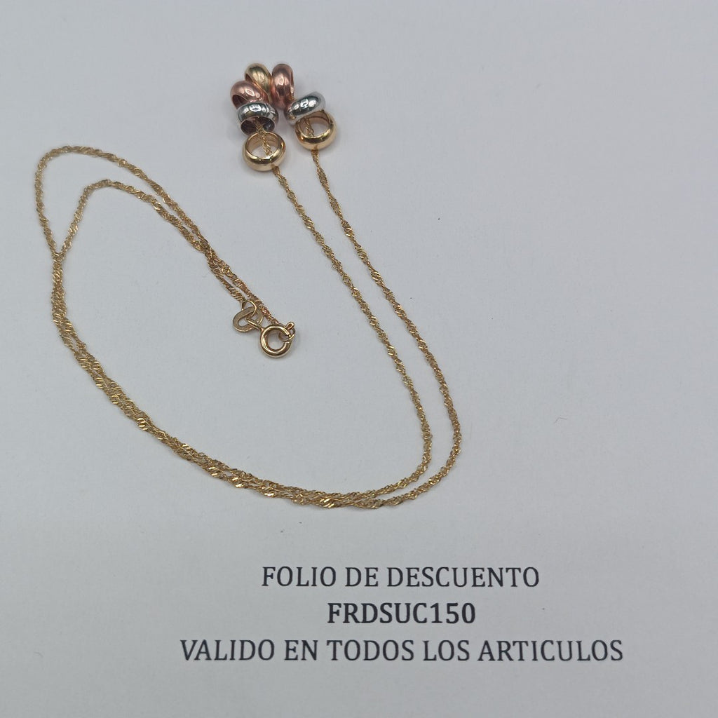 GARGANTILLA ORO 14 K 2.8 GRMS (SEMINUEVO)