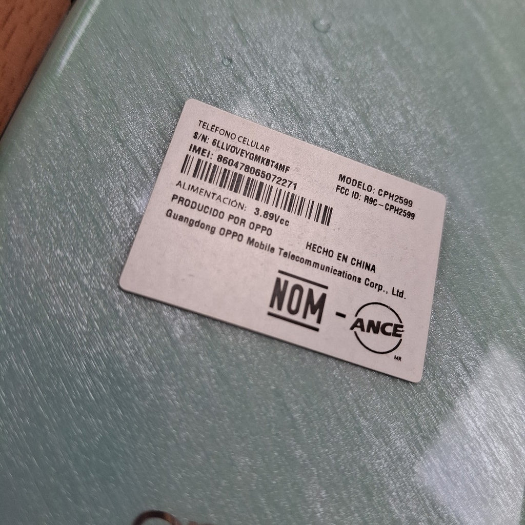 CELULAR OPPO RENO11 5G CPH2599 (2024) 256 GB 8 GB RAM (SEMINUEVO)