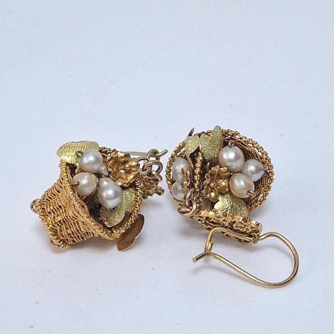 ARETES PAR ORO 8 K 10,40 GRMS (SEMINUEVO)