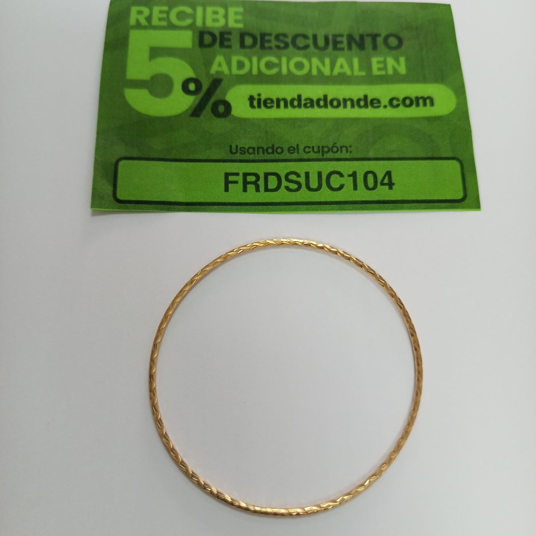 PULSERA RIGIDA ORO 14 K 4,00 GRMS (SEMINUEVO)