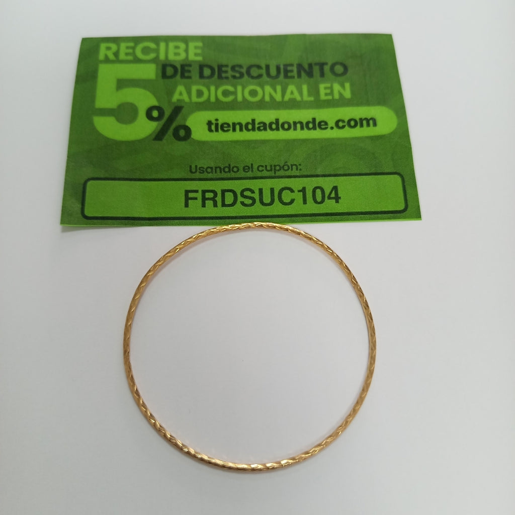 PULSERA RIGIDA ORO 14 K 4,00 GRMS (SEMINUEVO)