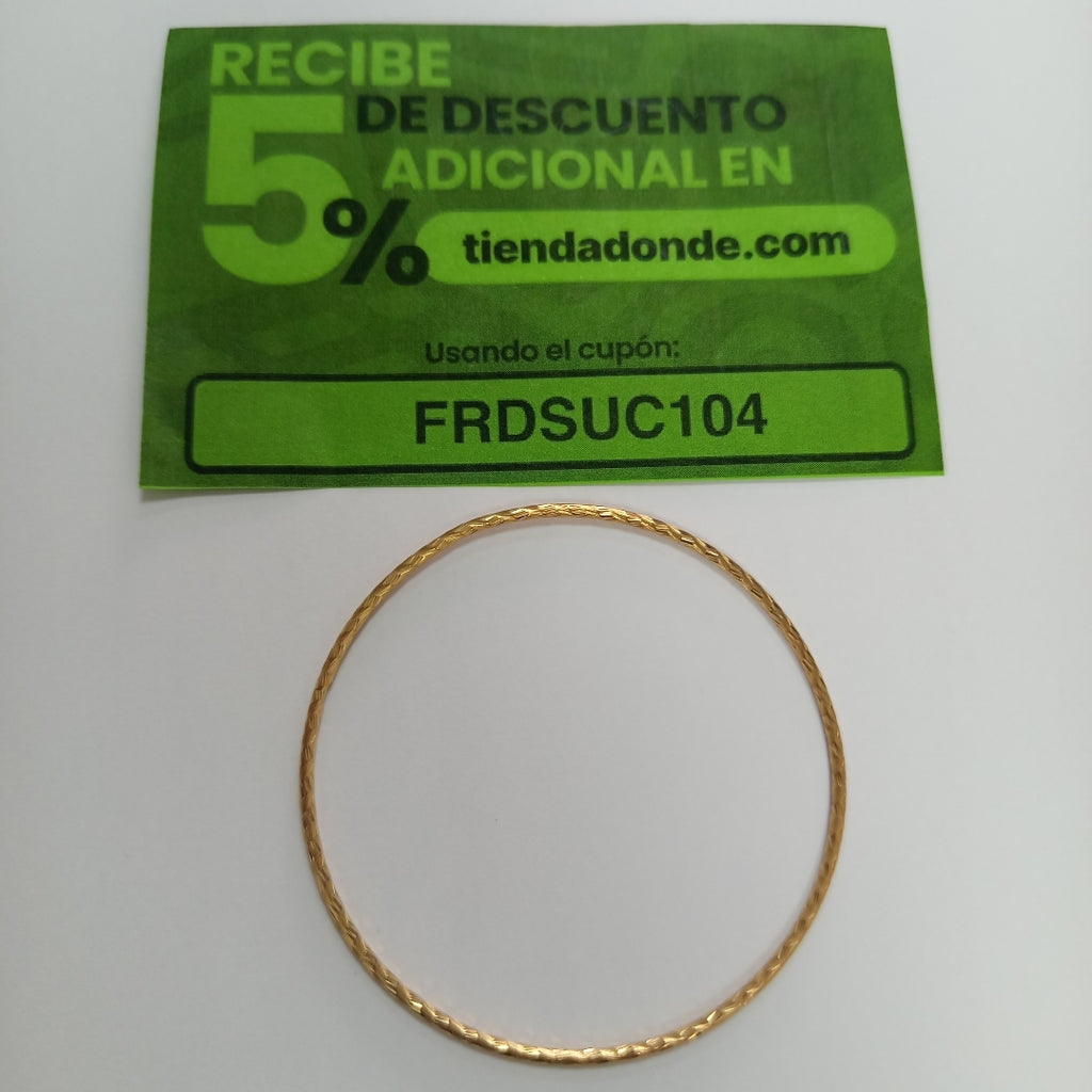 PULSERA RIGIDA ORO 14 K 4,10 GRMS (SEMINUEVO)