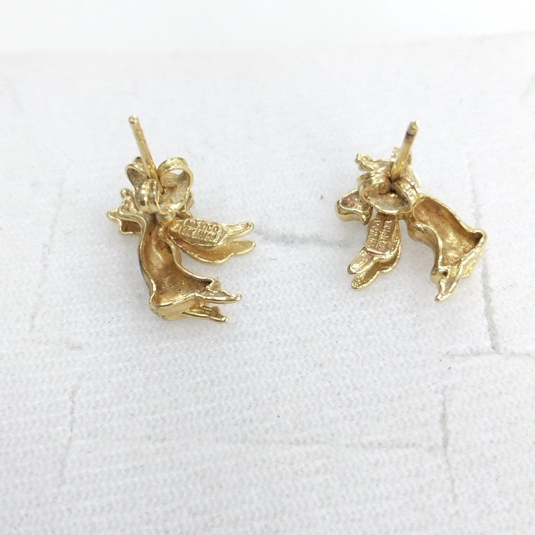 BROQUELES PAR ORO 14 K 3,20 GRMS (SEMINUEVO)