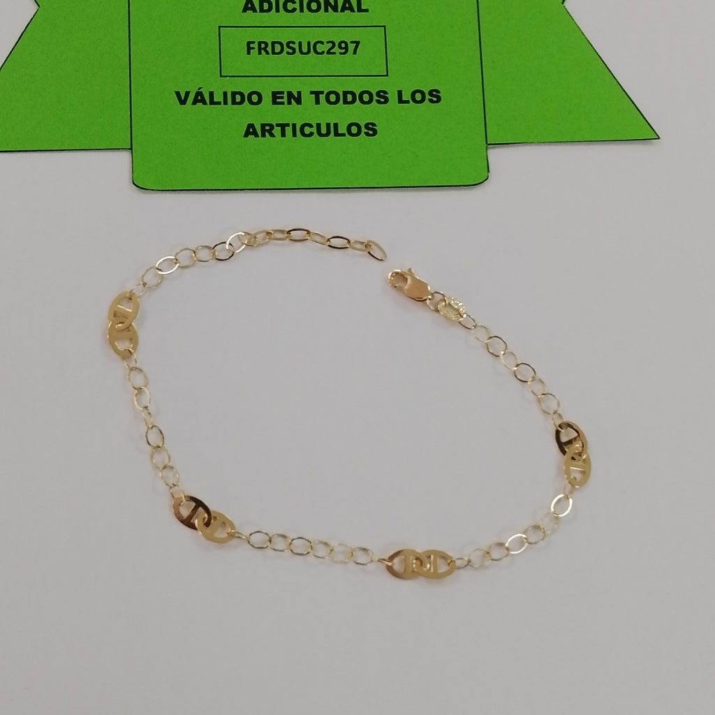 PULSERA ESPECIAL 14K 21 CM 1.8 GR (NUEVO)