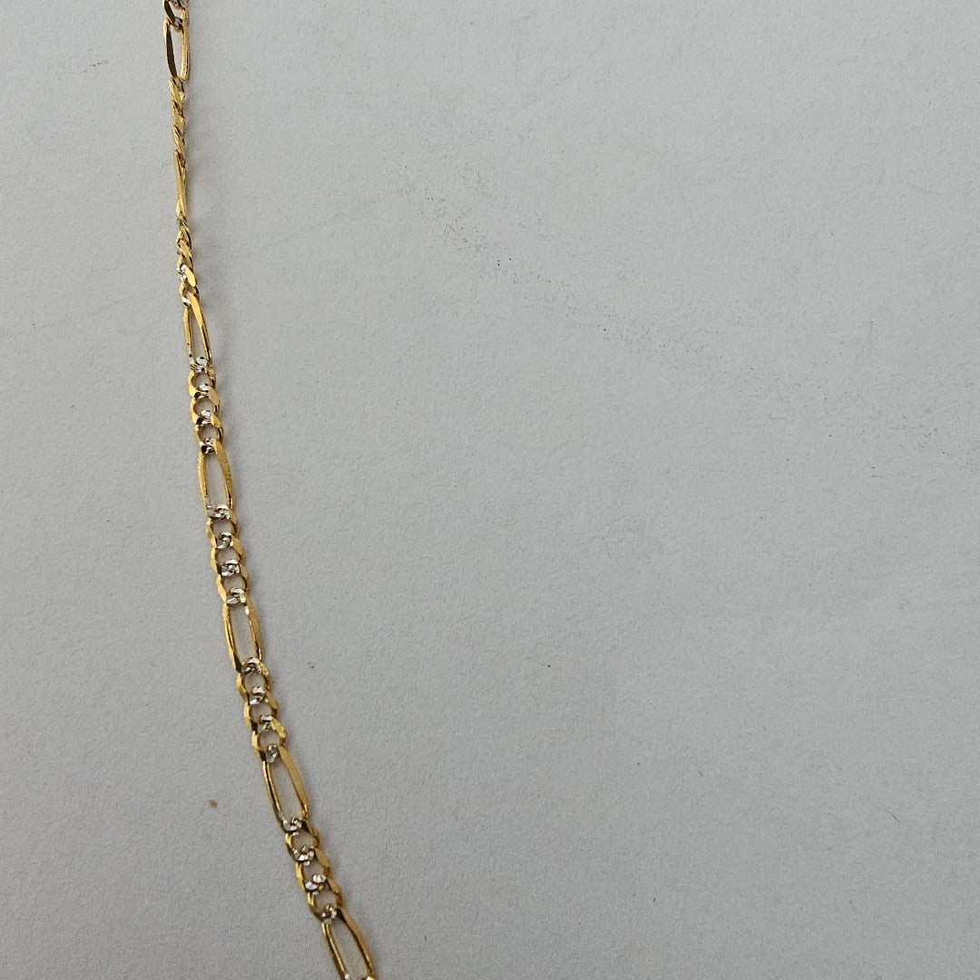CADENA 3X1 DIAMANTADA 14K 55 CM 4.8 GR (NUEVO)