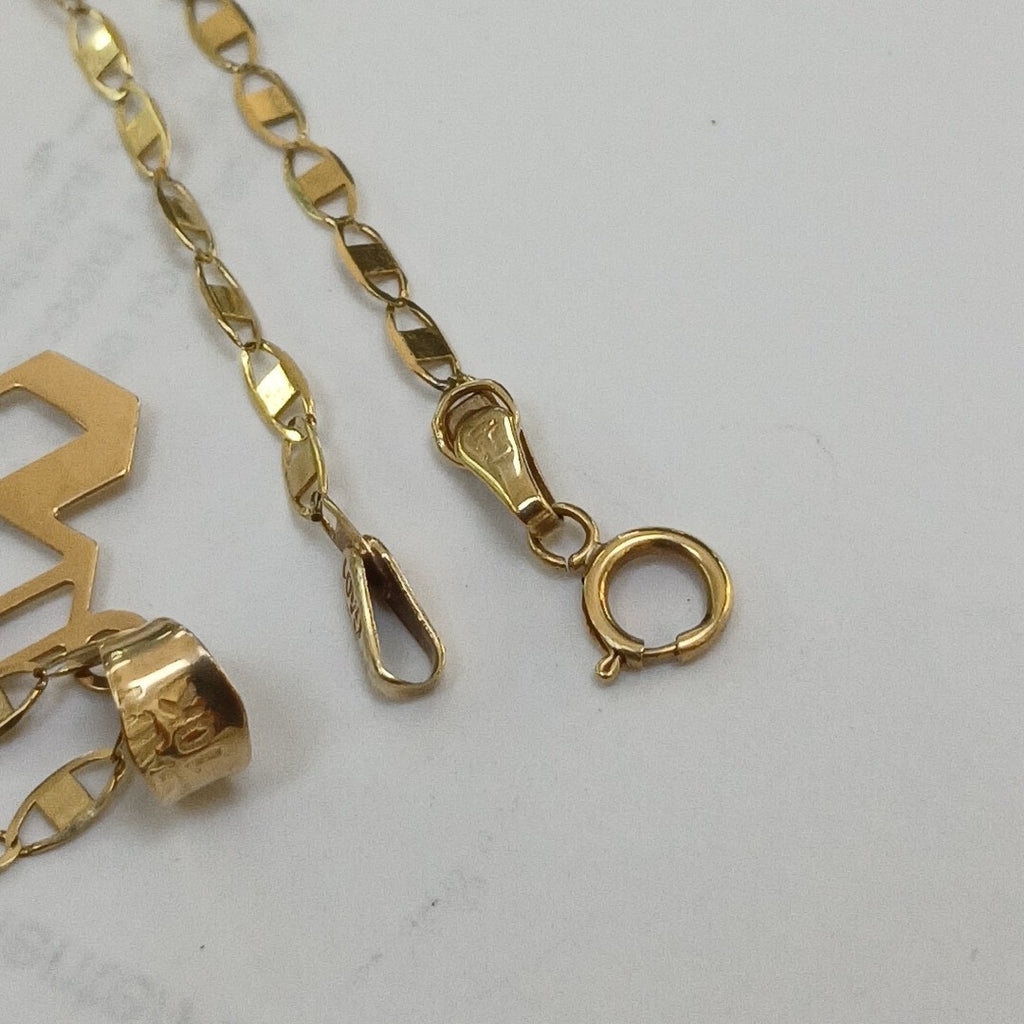 CADENA, DIJE ORO 10 K 3.6 GRMS (SEMINUEVO)
