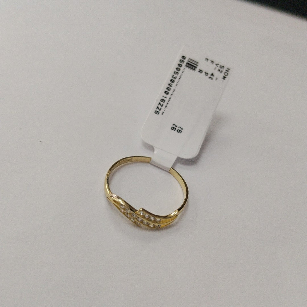 ANILLOS CON CIRCONIAS 14K TALLA 7 0.8 GR (NUEVO)