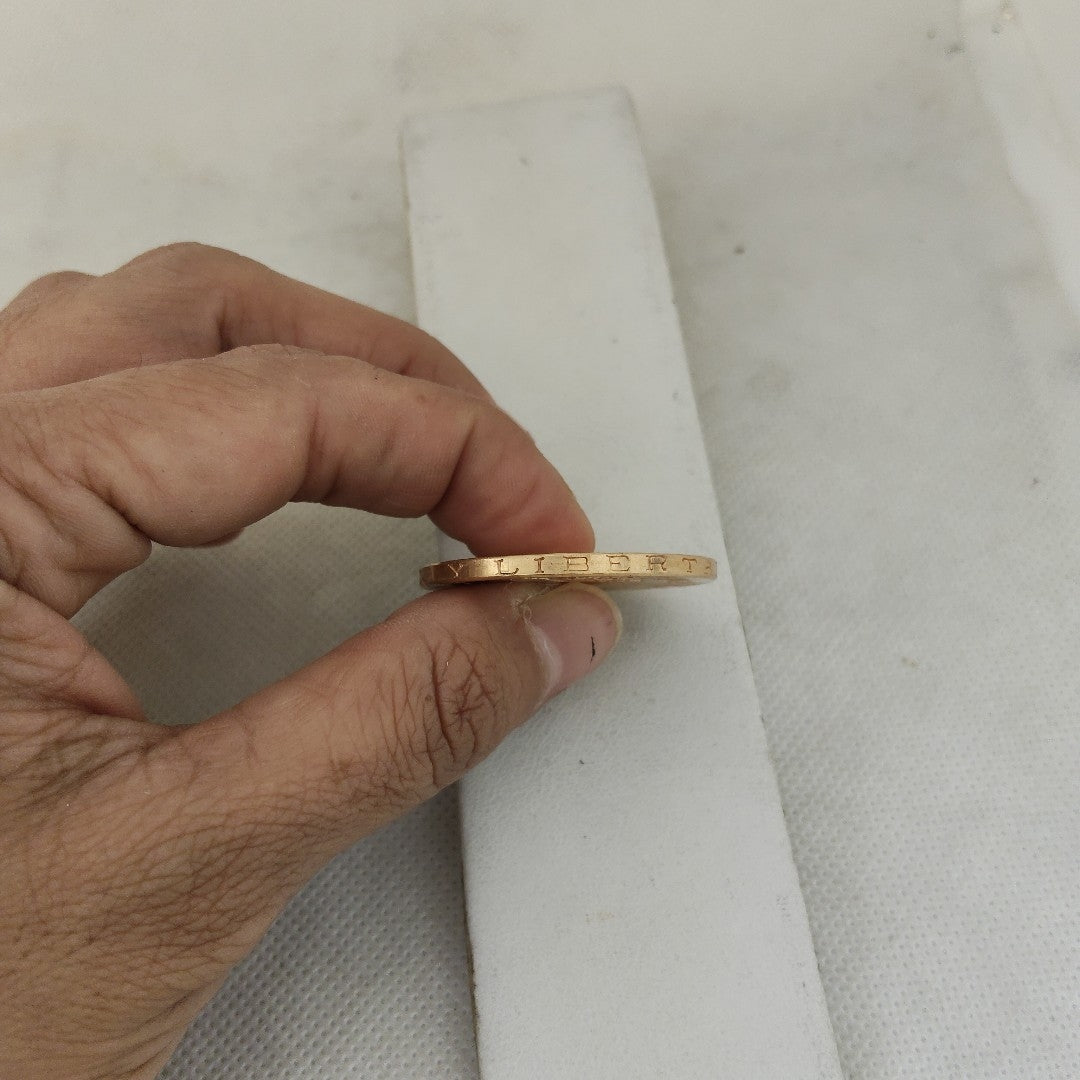 K1 41.6 GRMS 21 K IDENTIFICACIÓN MONEDA NOMINATIVA MATERIALES ORO CANTI (SEMINUEVO)