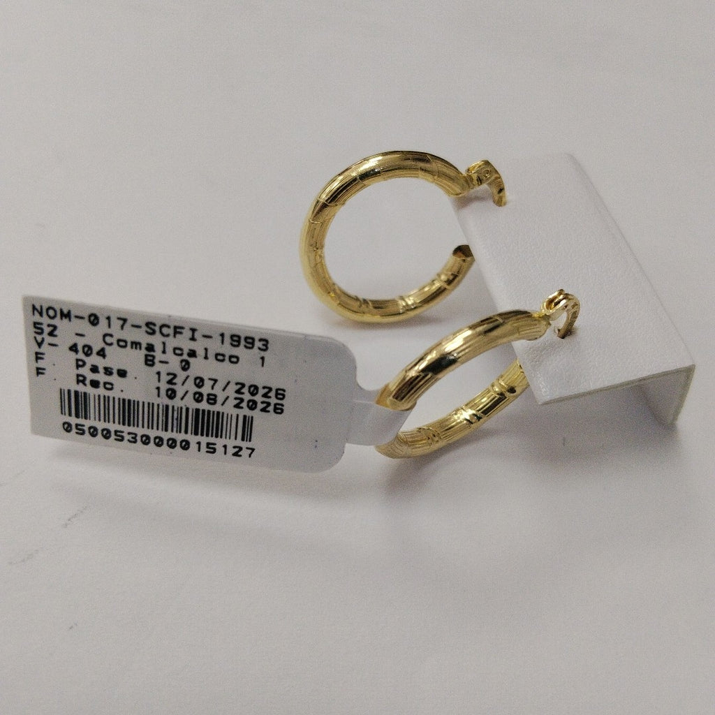ARETES ARRACADAS 14K 2.6 GR (NUEVO)
