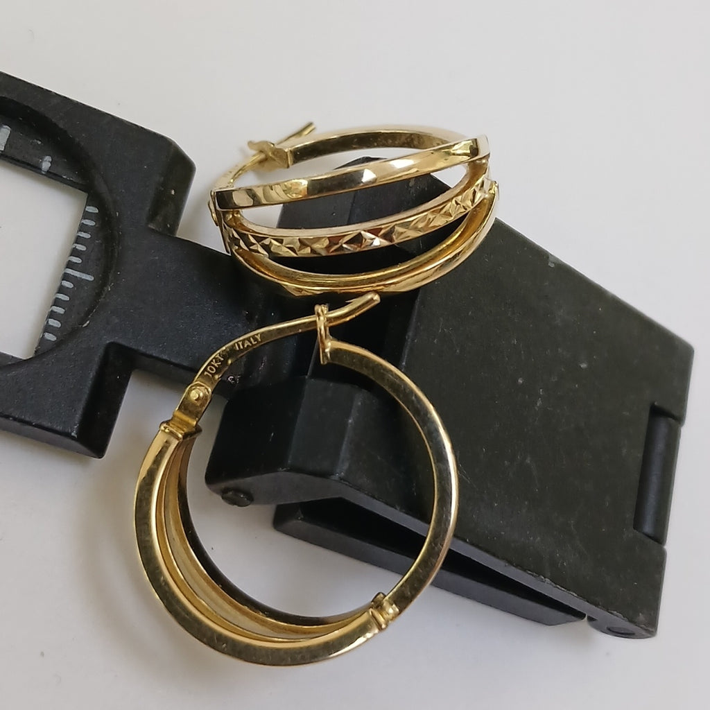 ARRACADAS PAR ORO 10 K 1.9 GRMS (SEMINUEVO)