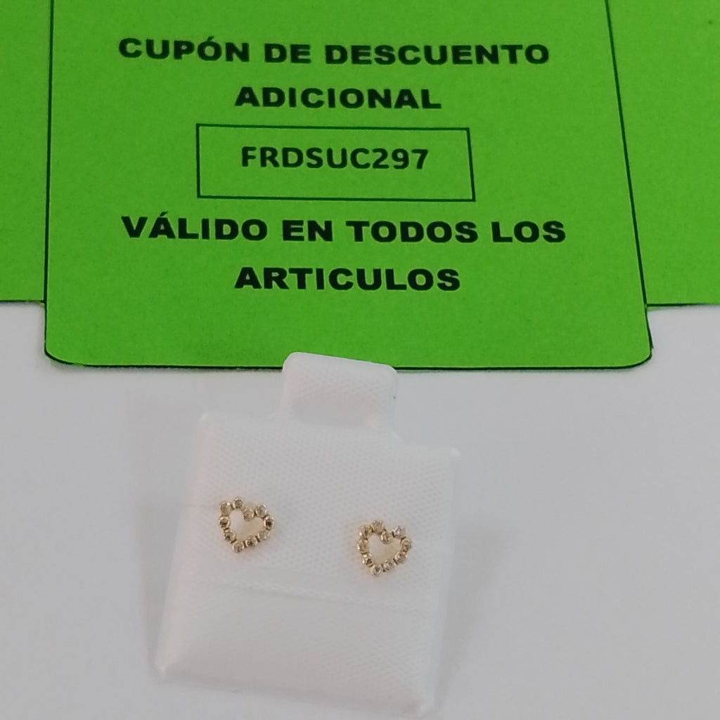 BROQUELES BROQUEL FIG CORAZON 14K 0.23 GR (NUEVO)