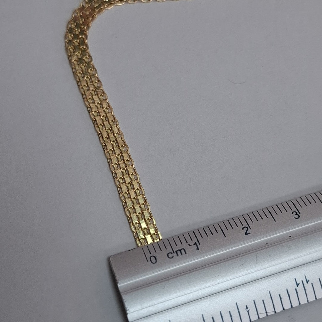 PULSERA ESPECIAL 14K 21 CM 5 GR (NUEVO)