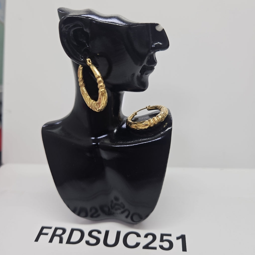 ARRACADAS PAR ORO 14 K 2,60 GRMS (SEMINUEVO)