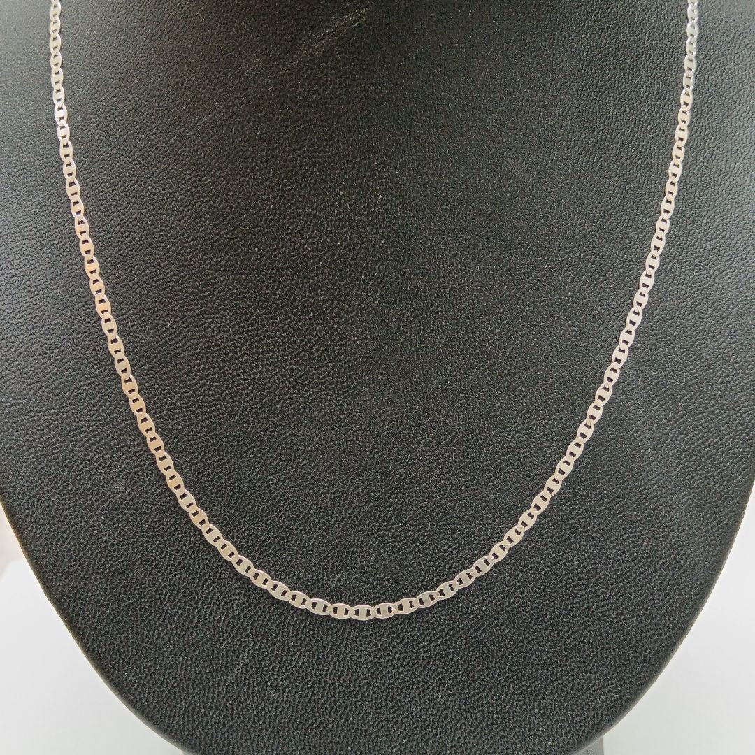 CADENA TEJIDO ESPEJO PLATA .925 55 CM 3.8 GR (NUEVO)